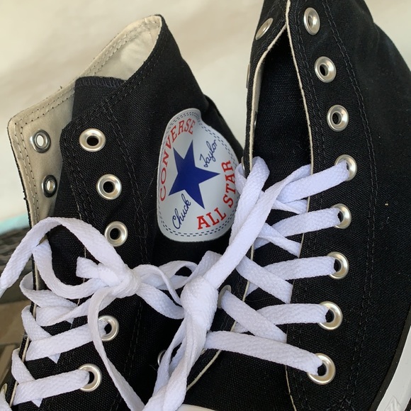 CONVERSE CTAS HI BLACK/WHITE/BLACK MENS - Picture 9 of 13